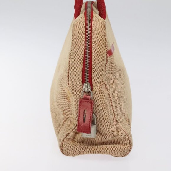 PRADA Hand Bag Canvas Red Silver Auth bs25015 - Picture 5 of 16